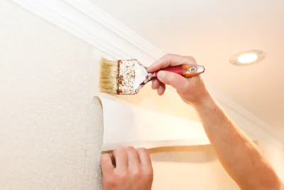 Pose de papier peint à Gray — revêtements muraux et toiles de verre